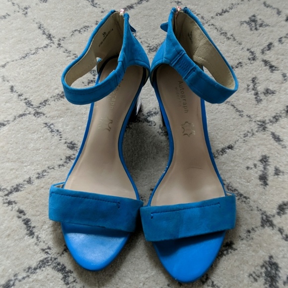 Marks and Spencer Shoes - Marks and Spencer blue suede sandals